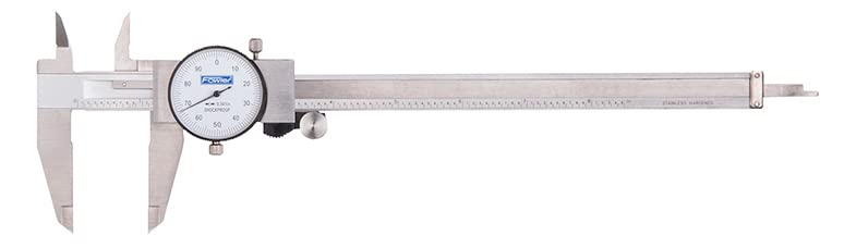 Fowler Dial Caliper, Silver, 8 to 10.9 Inches (520080081) - Image 1